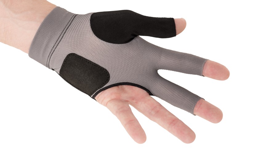 Handschuh, Predator Second Skin, 3-Finger, schwarz-grau, für linke Hand, S&M – Bild 2