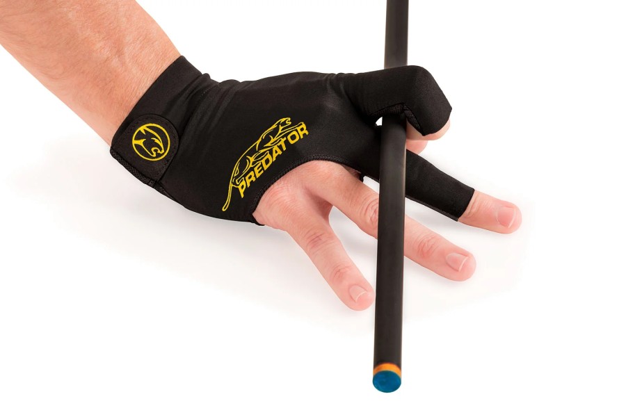 Handschuh, Predator Second Skin, 3-Finger, schwarz-gelb, für rechte Hand, S&M – Bild 2