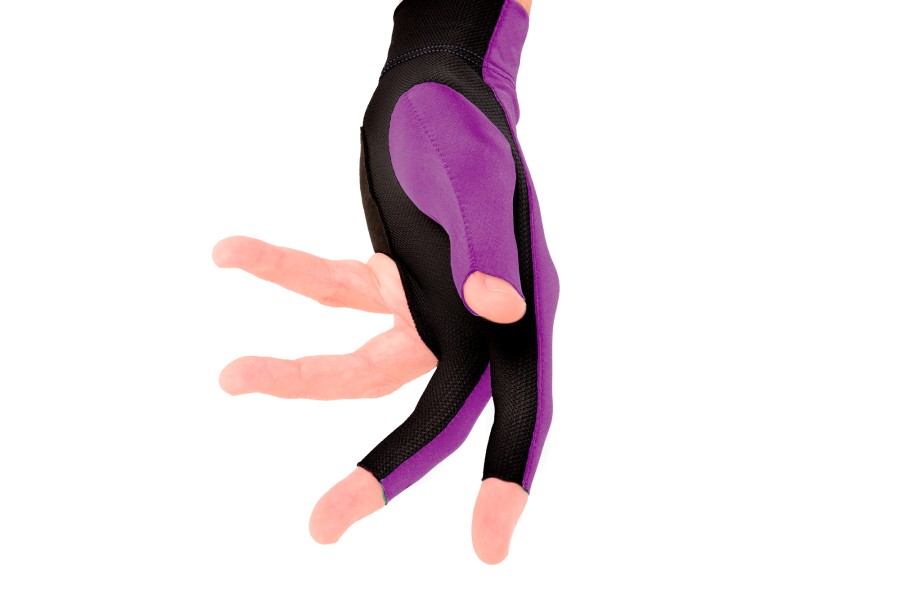 Handschuh, Predator Second Skin, 3-Finger, lila-grau, für linke Hand, XXL – Bild 4
