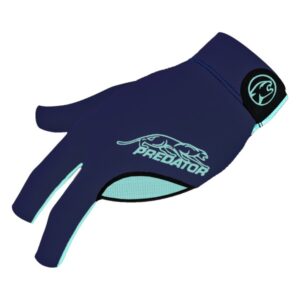Handschuh, Predator Second Skin, 3-Finger, blau-teal, für linke Hand, S&M