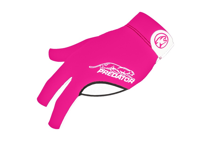 Handschuh, Predator Second Skin, 3-Finger, pink-weiß, für linke Hand, S&M