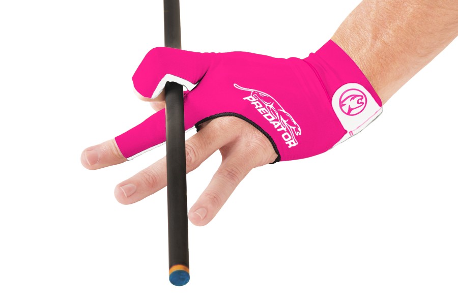 Handschuh, Predator Second Skin, 3-Finger, pink-weiß, für linke Hand, S&M – Bild 2