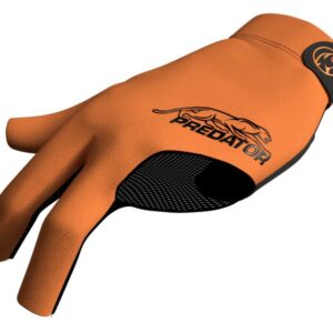 Handschuh, Predator Second Skin, 3-Finger, orange-schwarz, für linke Hand, L&XL