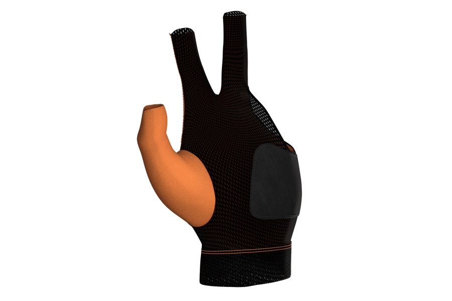 Handschuh, Predator Second Skin, 3-Finger, orange-schwarz, für linke Hand, S&M – Bild 3
