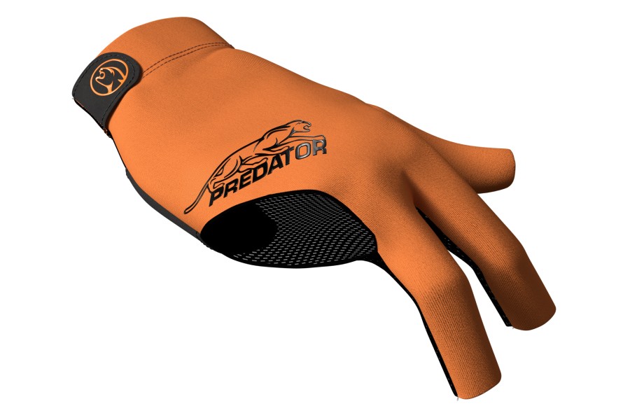 Handschuh, Predator Second Skin, 3-Finger, orange-schwarz, für rechte Hand, L&XL