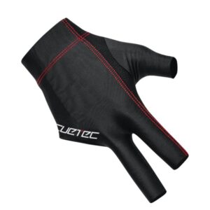 Handschuh, Cuetec Axis, 3-Finger, schwarz-rot, für rechte Hand, L