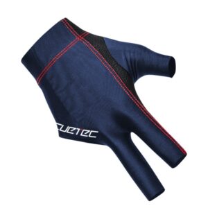 Handschuh, Cuetec Axis, 3-Finger, navy-rot, für rechte Hand, S
