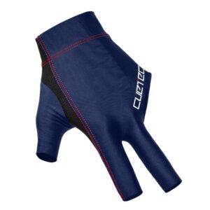 Handschuh, Cuetec Axis, 3-Finger, navy-rot, für linke Hand, L