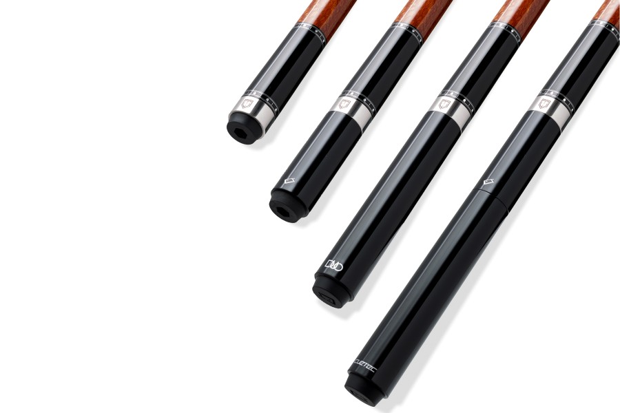 Queueverlängerung, Cuetec Duo Extensions, inkl. Adapter, metallic-schwarz – Bild 5