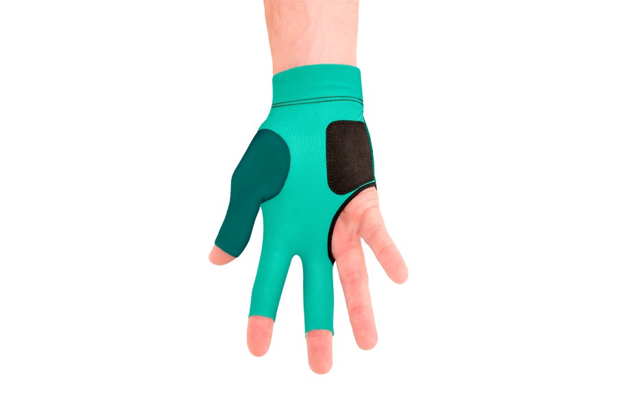 Handschuh, Predator Second Skin, 3-Finger, grün-teal, für rechte Hand, L&XL – Bild 4