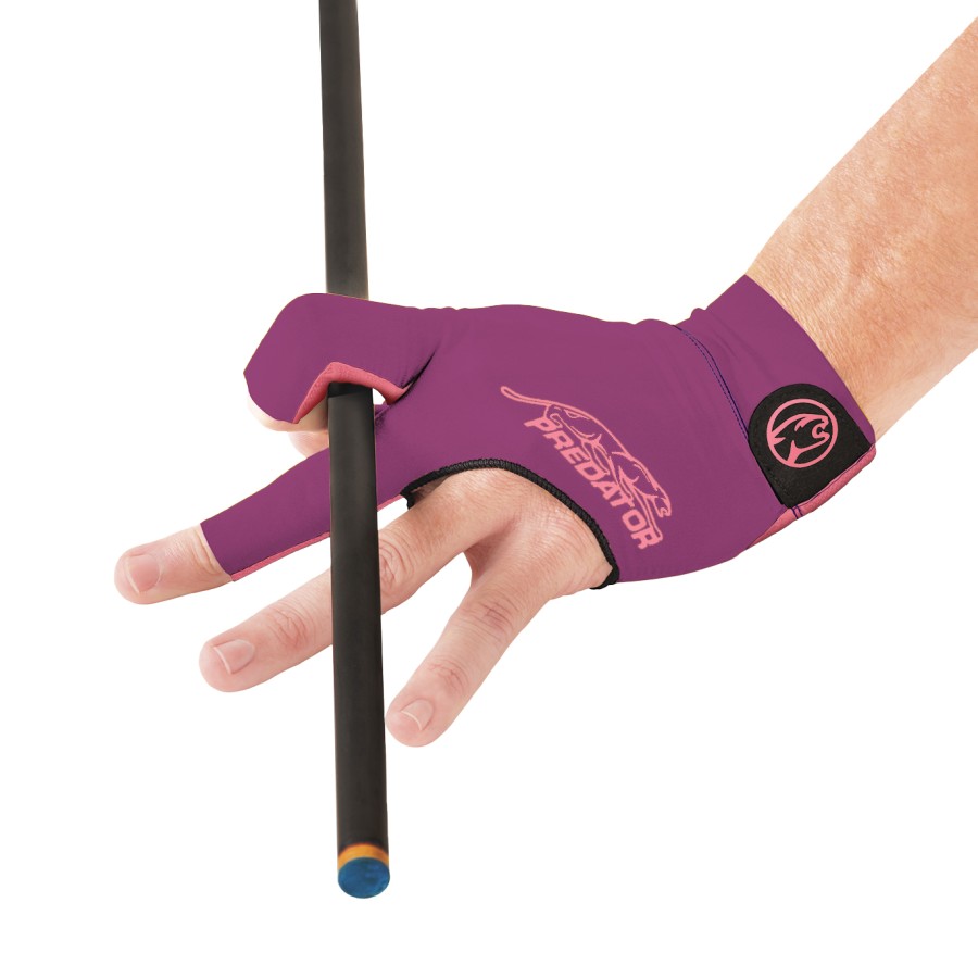 Handschuh, Predator Second Skin, 3-Finger, lila-pink, für linke Hand, S&M – Bild 2