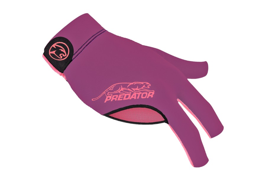 Handschuh, Predator Second Skin, 3-Finger, lila-pink, für linke Hand, S&M