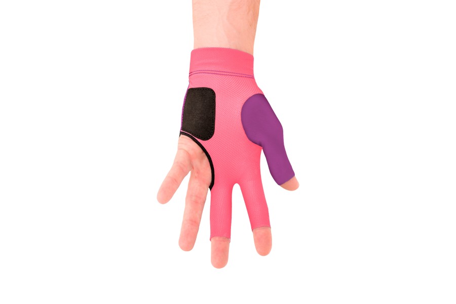 Handschuh, Predator Second Skin, 3-Finger, lila-pink, für linke Hand, S&M – Bild 4