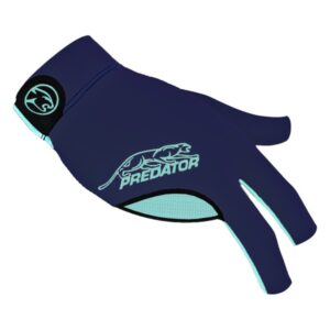 Handschuh, Predator Second Skin, 3-Finger, blau-teal, für rechte Hand, L&XL
