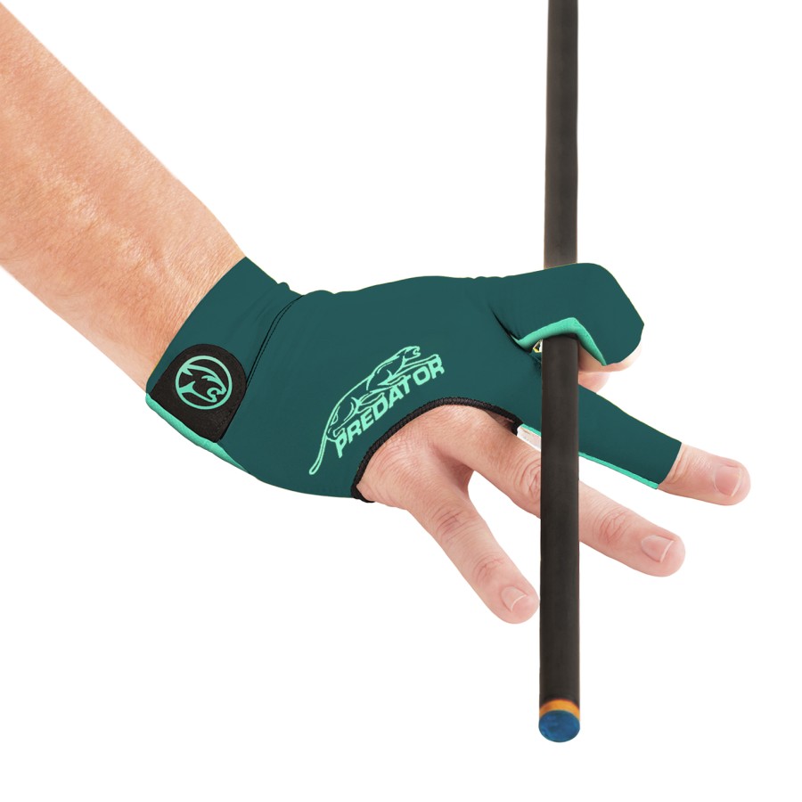 Handschuh, Predator Second Skin, 3-Finger, grün-teal, für rechte Hand, L&XL – Bild 2