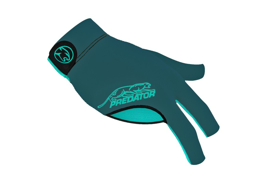 Handschuh, Predator Second Skin, 3-Finger, grün-teal, für rechte Hand, L&XL