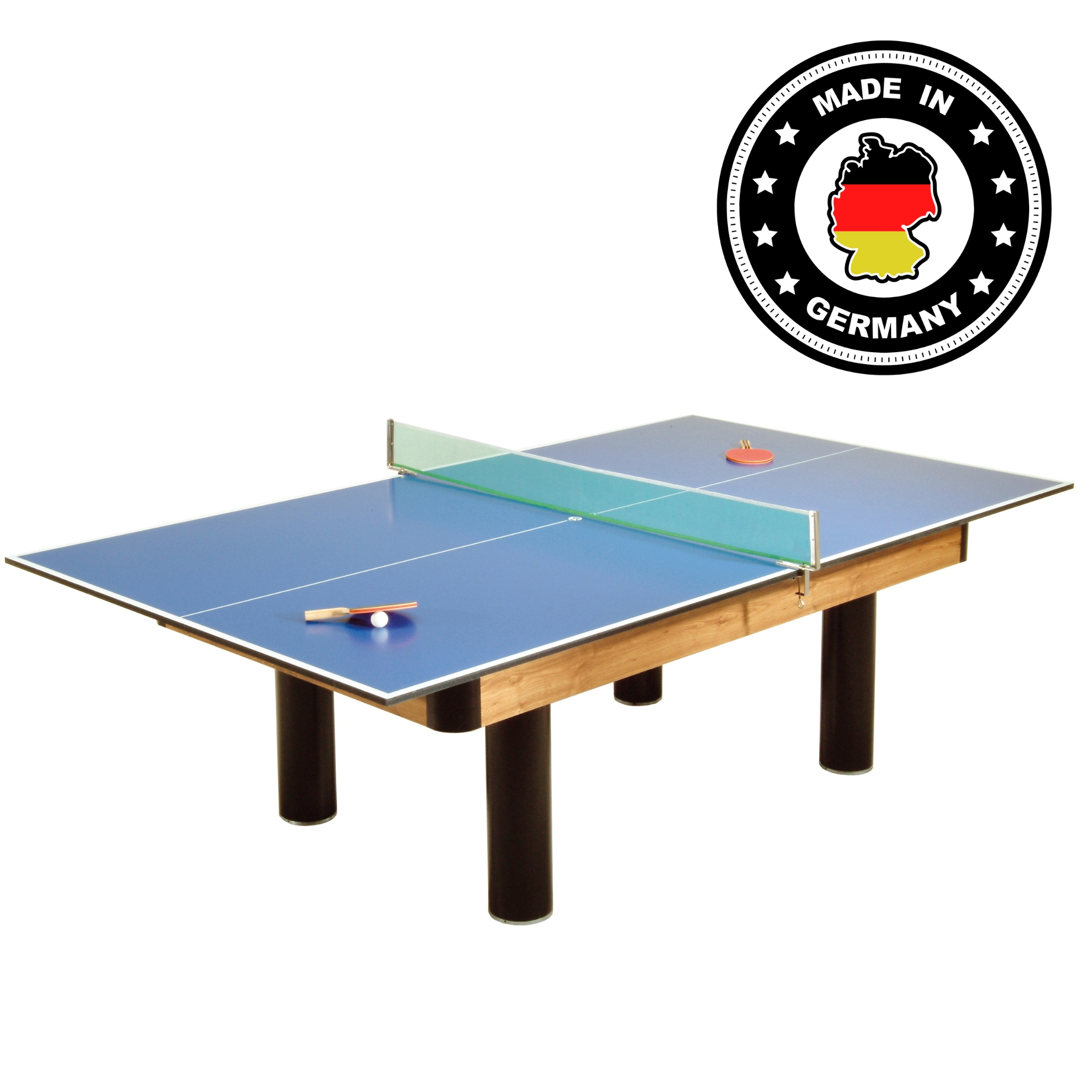 Tischtennisplatte als Auflage inkl. Netzgarnitur, 2 Schläger und Bälle – Bild 6
