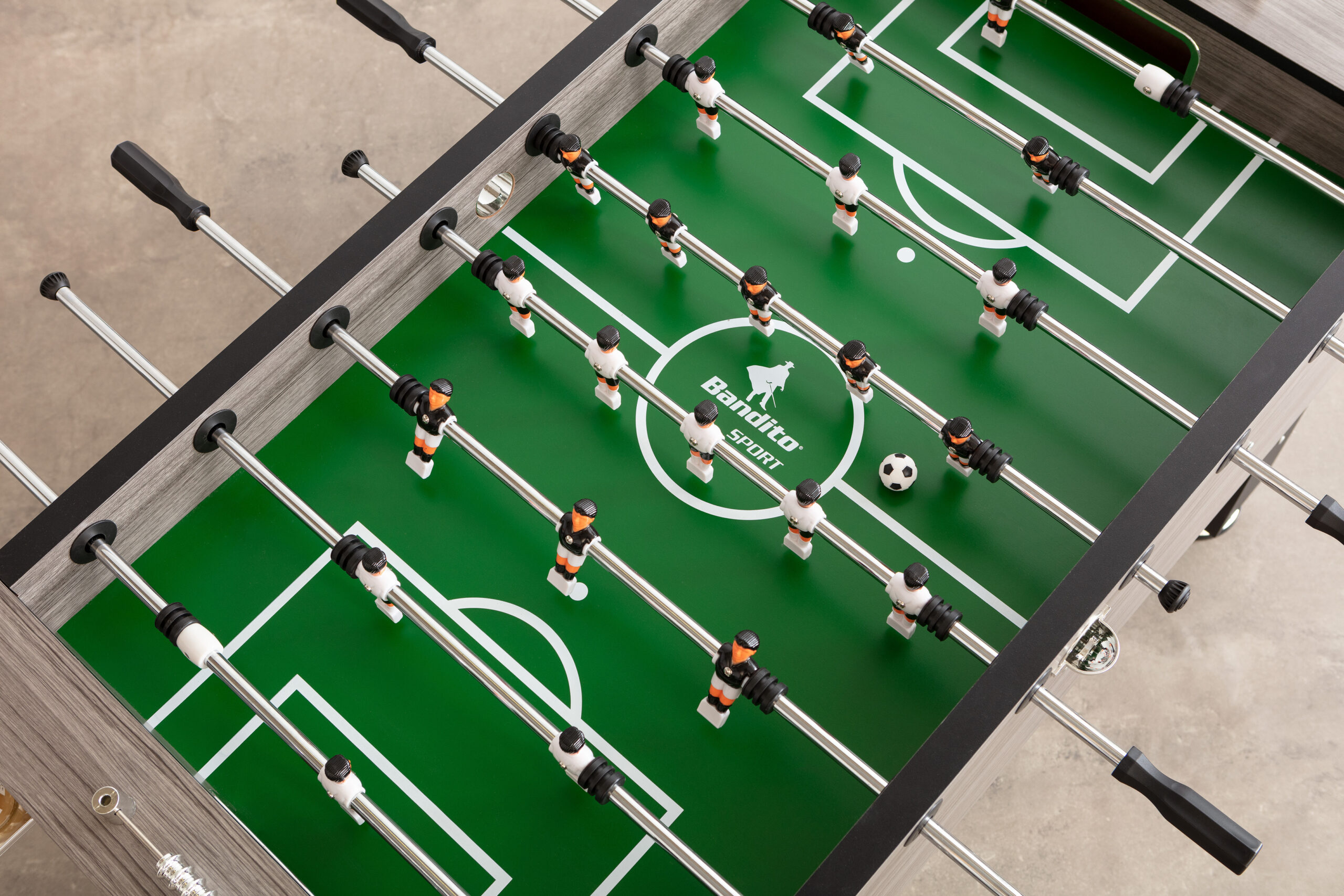 Bandito - Tischkicker Profi Soccer Deluxe in eiche-grau – Bild 4