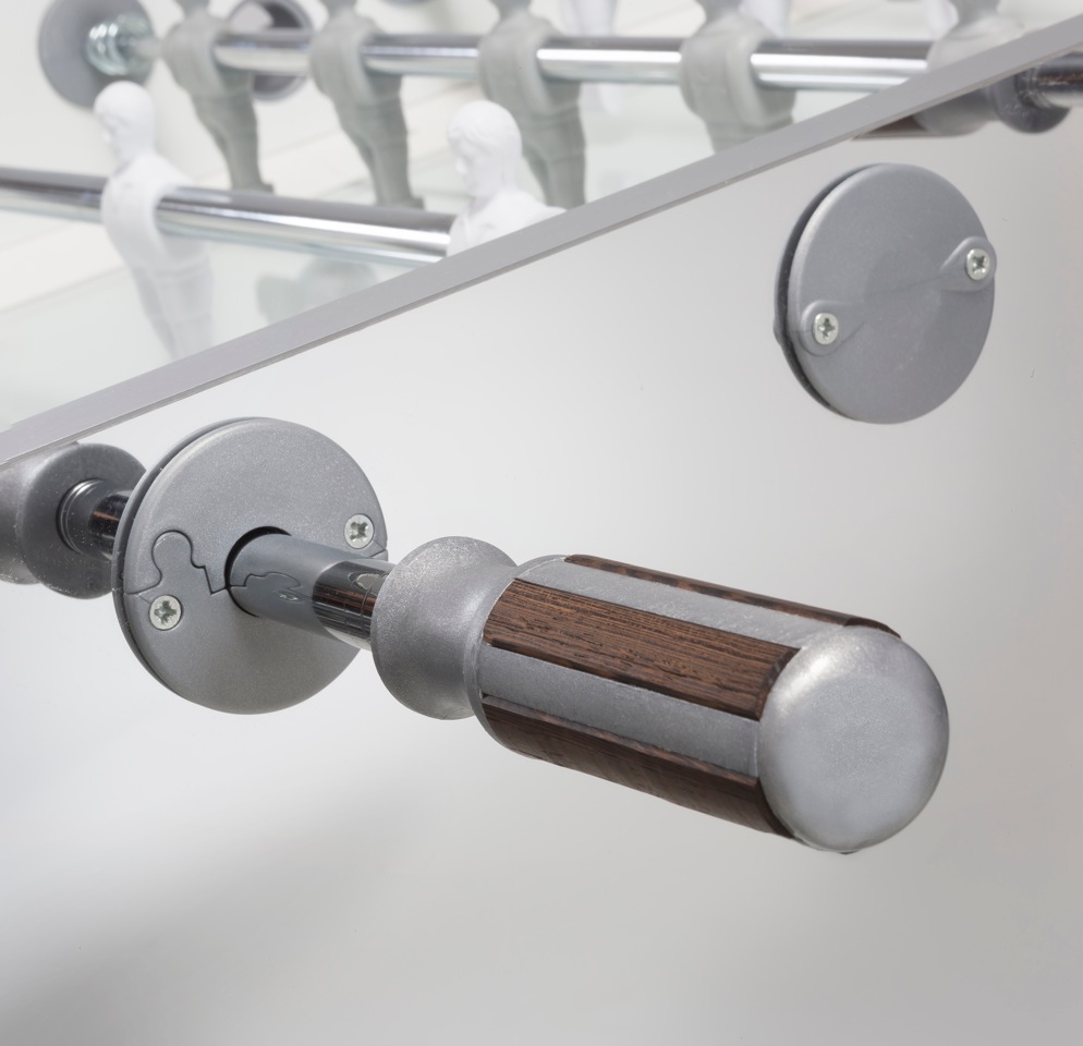 Garlando - Kickergriff Exklusiv silber/ birne für 16mm Stangen – Bild 4