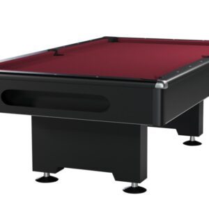 Billardtisch, Pool, Eliminator, 8 ft. (Fuß), schwarz, burgundy Tuch