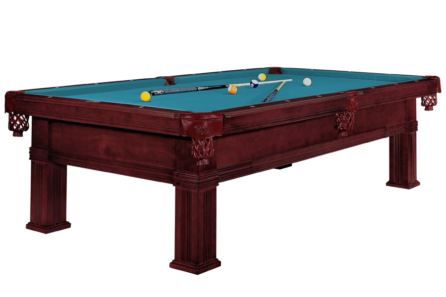 Billardtisch, Pool, Dynamic Bern, mahagoni, 8 ft., Clubtuch elektrikblau