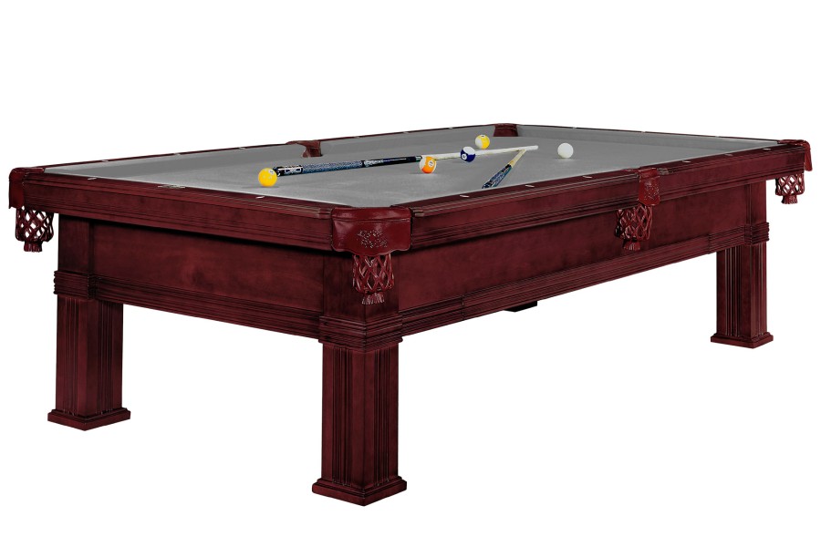 Billardtisch, Pool, Dynamic Bern, mahagoni, 8 ft. (Fuß), Simonis 760 grau