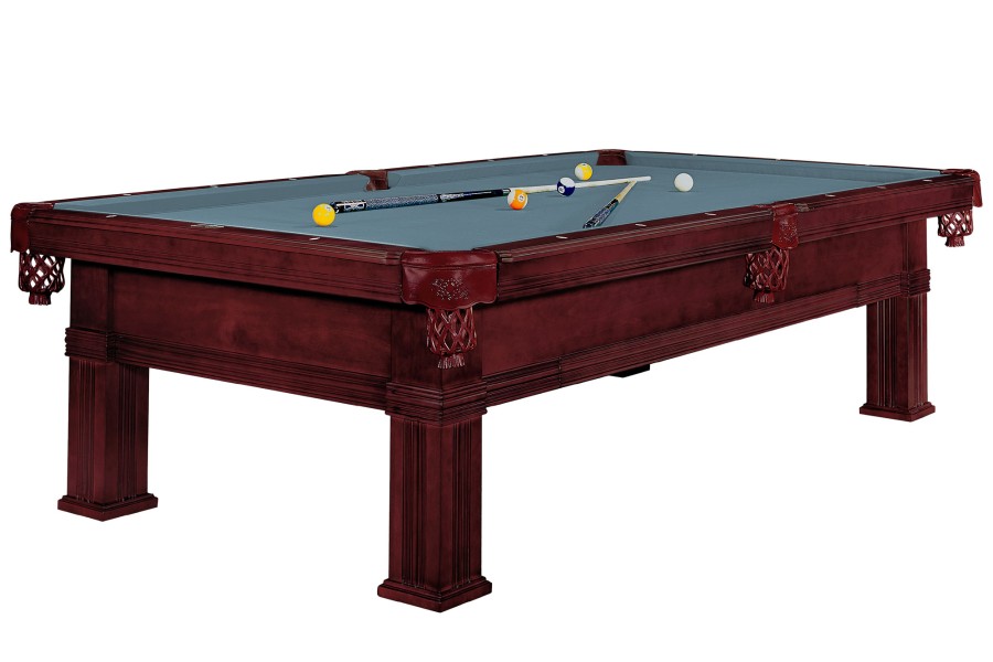Billardtisch, Pool, Dynamic Bern, mahagoni, 8 ft. (Fuß), Simonis 760 puderblau