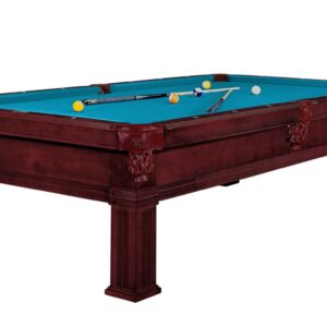 Billardtisch, Pool, Dynamic Bern, mahagoni, 8 ft. (Fuß), Simonis 760 turnierblau