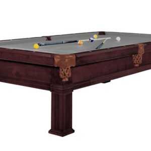 Billardtisch, Pool, Dynamic Bern, 8 ft. (Fuß), alt-braun, Simonis 760 grau