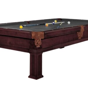 Billardtisch, Pool, Dynamic Bern, 8 ft. (Fuß), alt-braun, Simonis 860 shark grey