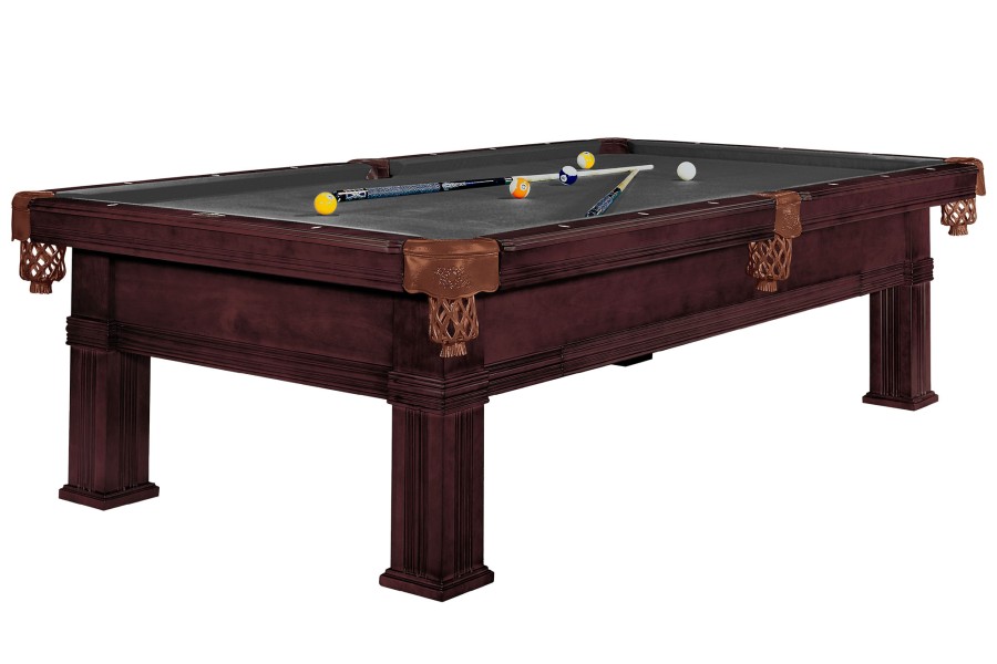 Billardtisch, Pool, Dynamic Bern, 8 ft. (Fuß), alt-braun, Simonis 860 shark grey