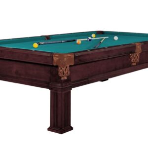 Billardtisch, Pool, Dynamic Bern, 8 ft. (Fuß), alt-braun, Simonis 860 blaugrün