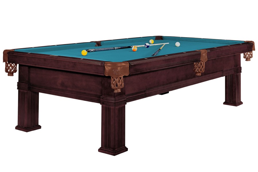 Billardtisch, Pool, Dynamic Bern, 8 ft. (Fuß), alt-braun, Simonis 760 gelbgrün