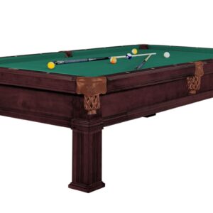 Billardtisch, Pool, Dynamic Bern, 8 ft. (Fuß), alt-braun, Simonis 760 elektrikblau
