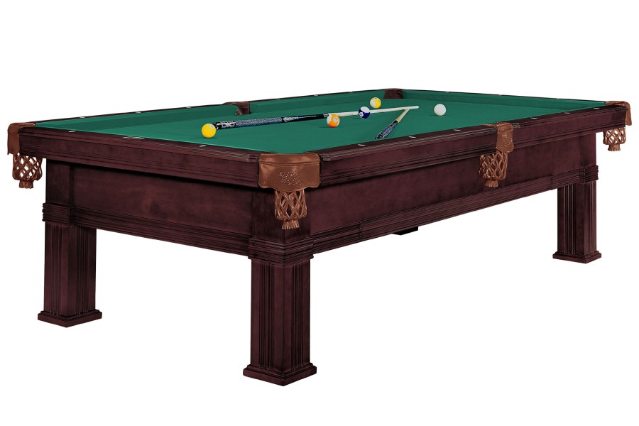 Billardtisch, Pool, Dynamic Bern, 8 ft. (Fuß), alt-braun, Simonis 760 elektrikblau