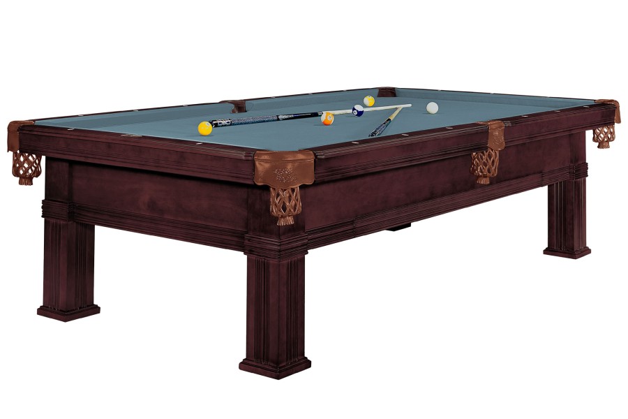Billardtisch, Pool, Dynamic Bern, 8 ft. (Fuß), alt-braun, Simonis 860 puderblau