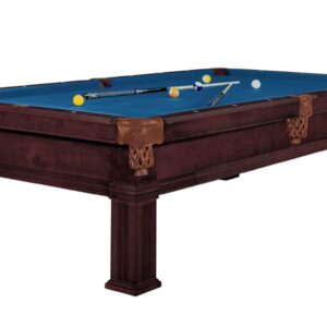 Billardtisch, Pool, Dynamic Bern, 8 ft. (Fuß), alt-braun, Clubtuch royalblau