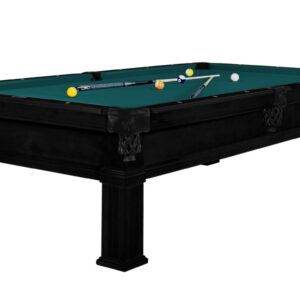 Billardtisch, Pool, Bern, 8 ft. (Fuß), schwarz, Simonis 760 blaugrün