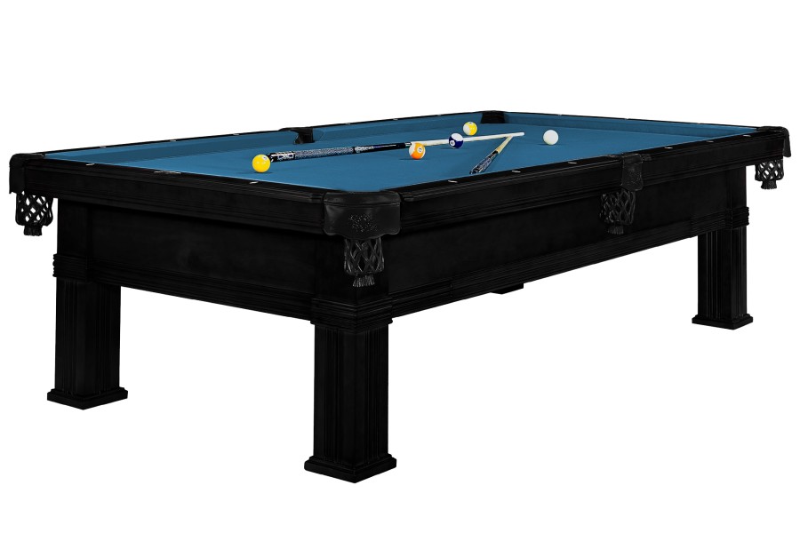 Billardtisch, Pool, Bern, 8 ft. (Fuß), schwarz, Simonis 860 elektrikblau