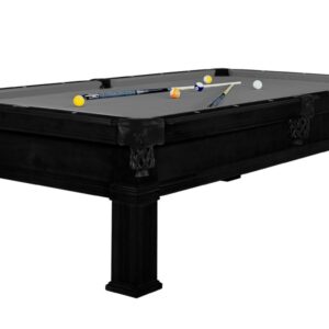Billardtisch, Pool, Bern, 8 ft. (Fuß), schwarz, Clubtuch grau