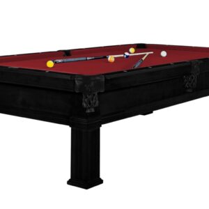 Billardtisch, Pool, Bern, 8 ft. (Fuß), schwarz, Simonis 860 rot