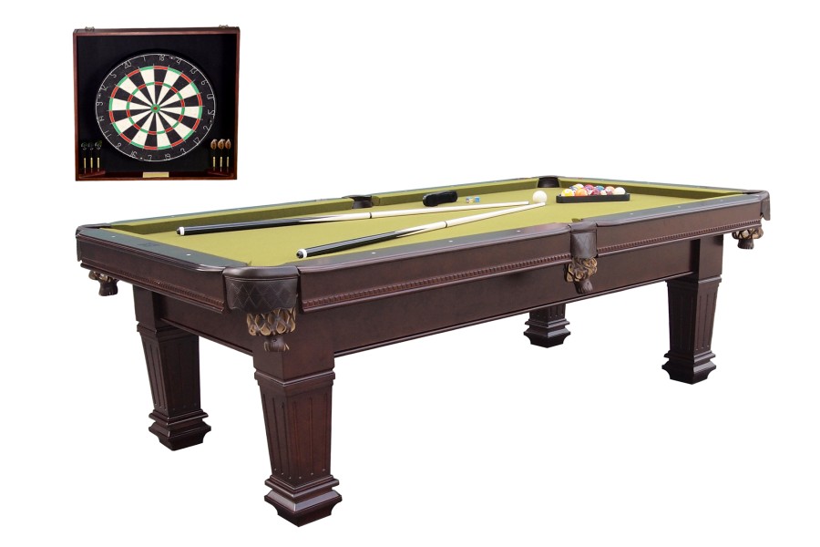 Billardtisch, gebraucht, Pool, Imperial, 8 ft. (Fuß), inkl. Dartboard, Clubtuch