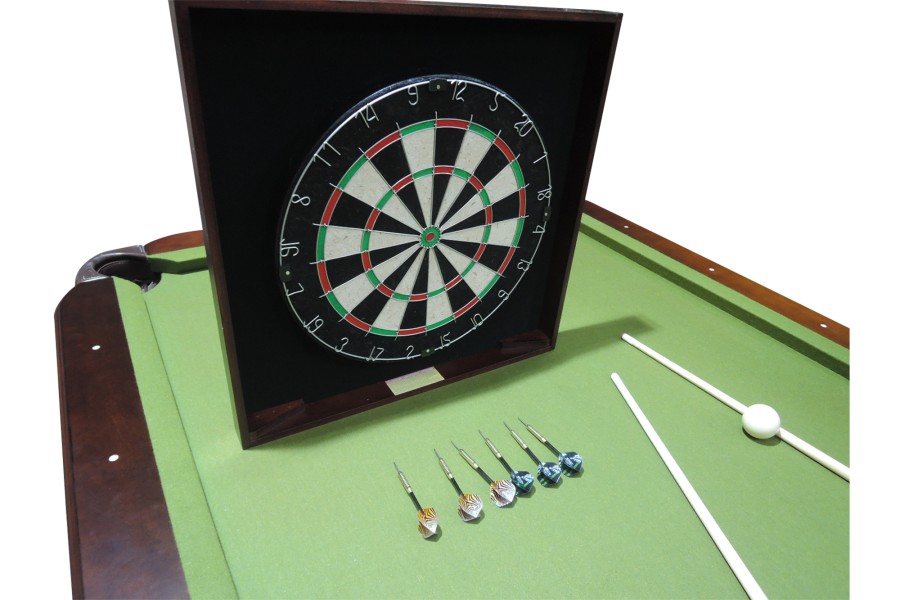 Billardtisch, gebraucht, Pool, Imperial, 8 ft. (Fuß), inkl. Dartboard, Clubtuch – Bild 9