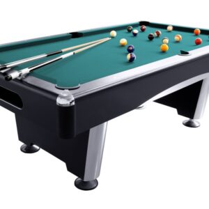 Billardtisch, Pool, Triumph Plus, schwarz, 8 ft., Simonis 760 blaugrün