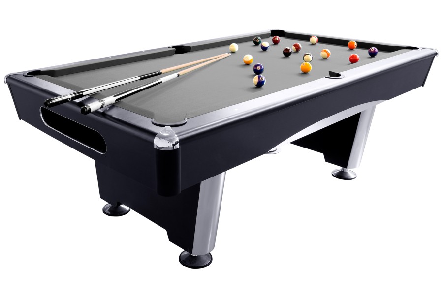 Billardtisch, Pool, Triumph Plus, schwarz, 7 ft., Simonis 860 grau