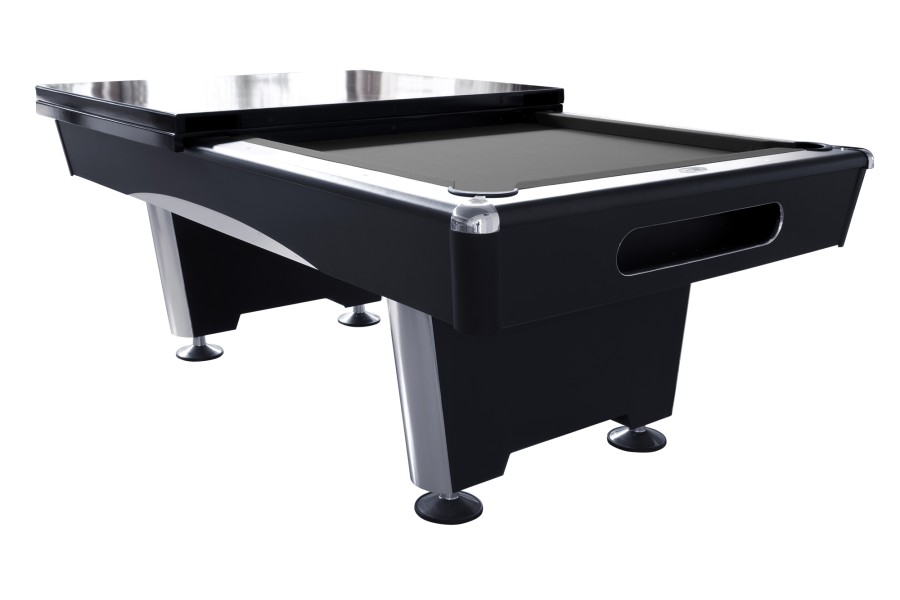 Billardtisch, Pool, Triumph Plus, schwarz, 7 ft., Simonis 860 grau – Bild 2