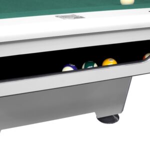 Billardtisch, Pool, Triumph Plus, 8 ft. (Fuß), matt-weiß, Simonis 860 shark grey