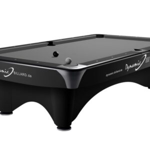 Billardtisch "Dynamic III", 9', matt schwarz, Pool, gebraucht, Simonis 760 grau