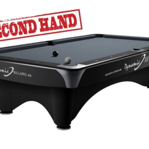 Billardtisch "Dynamic III", 9', matt schwarz, Pool, gebraucht, Simonis 860 shark grey