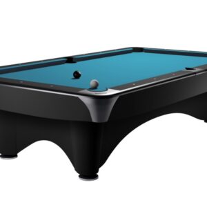Billardtisch, Pool, Dynamic III, 9 ft. (Fuß), matt-schwarz, Simonis 760 turnierblau